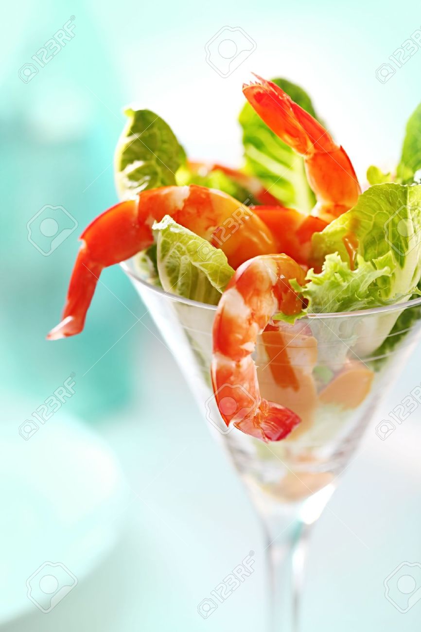 shrimp cocktail salad martini
