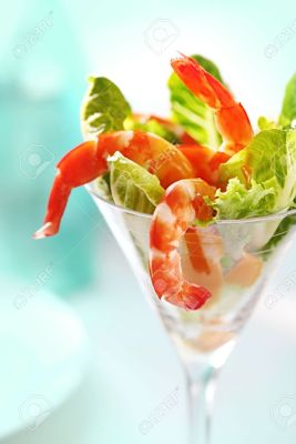shrimp cocktail salad martini