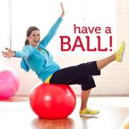 EXERCISE BOUNCING ON A BALL 2